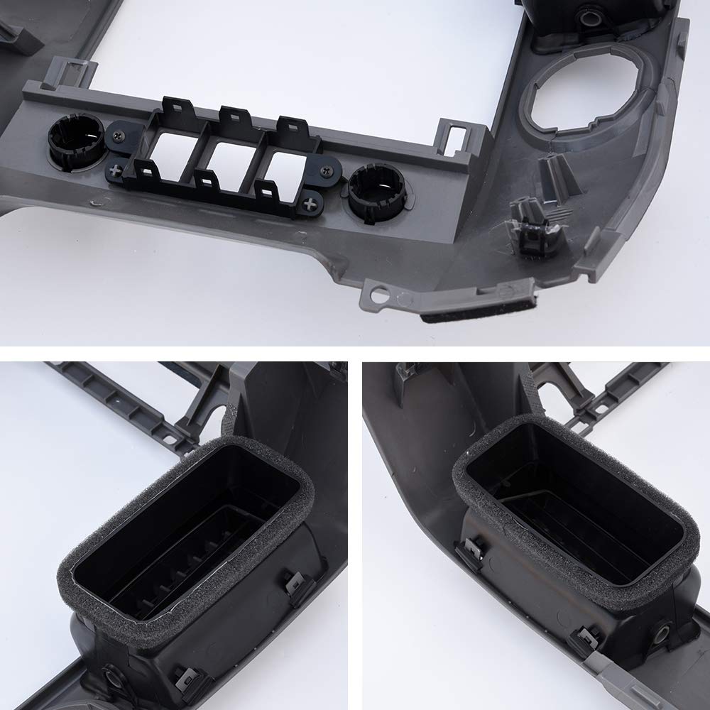 GRAND ORANGE Center Dash Radio AC Bezel w/Speaker Bezel Compatible with 2004-2006 Nissan Titan, Armada SE & LE Gray Radio Player Climate Control Bezel 682577S000 - Image 8