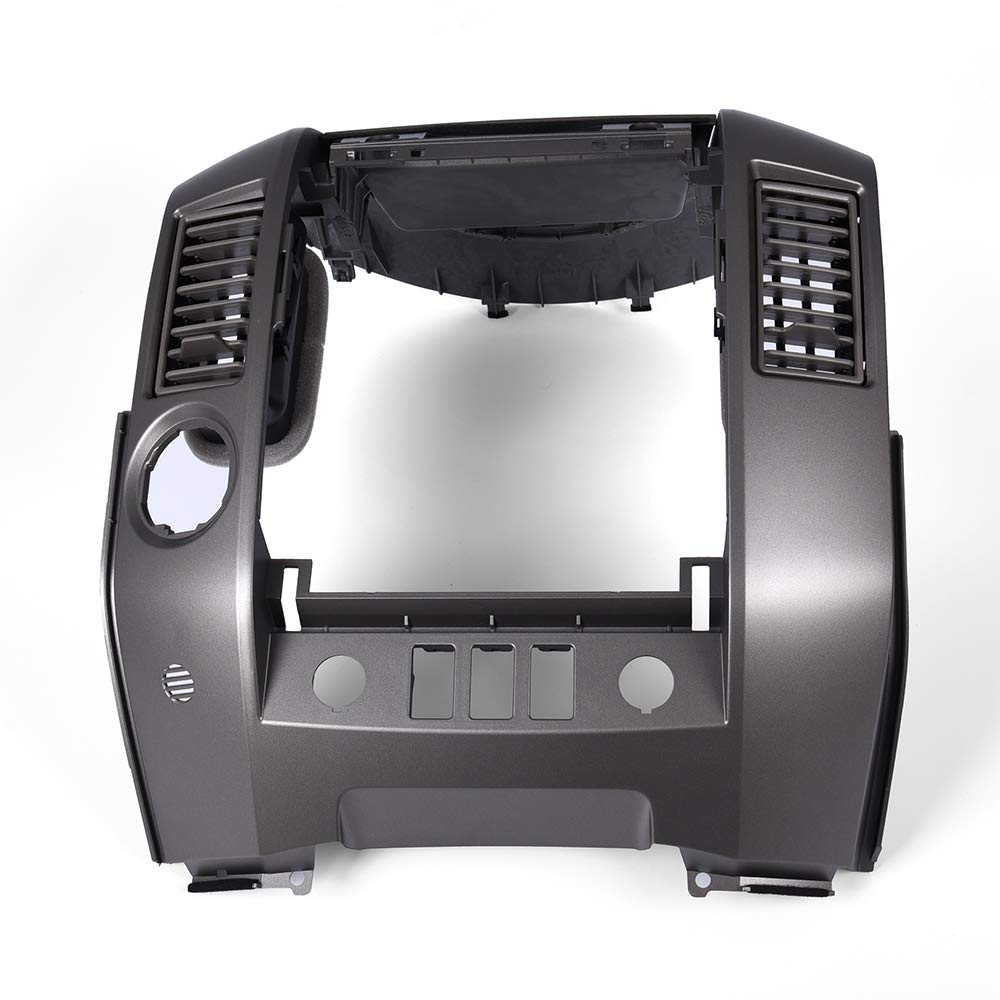 GRAND ORANGE Center Dashboard Radio AC Bezel Compatible with 2004-2006 Nissan Titan (LE, SE) / 2005-2006 Nissan Armada (LE. SE) Gray W/Speaker Bezel 682577S000 - Image 6