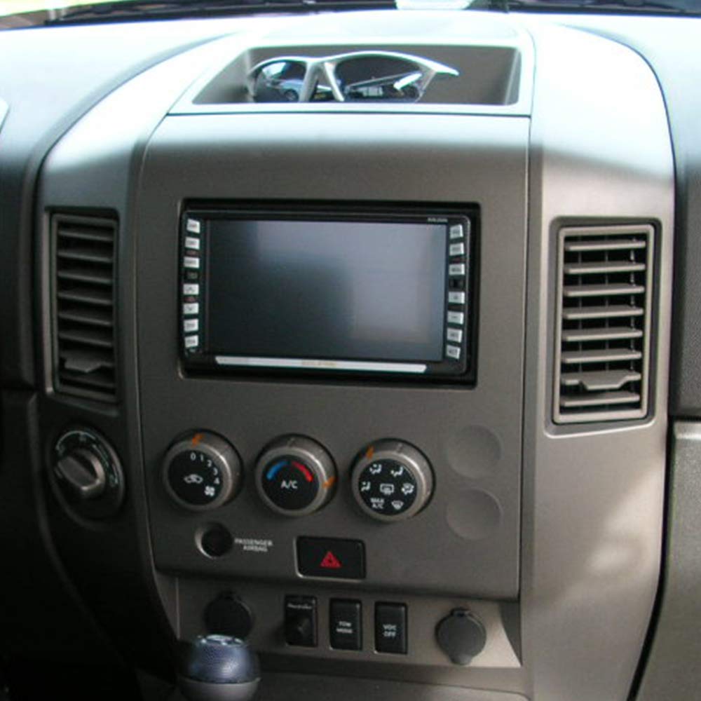 GRAND ORANGE Center Dashboard Radio AC Bezel Compatible with 2004-2006 Nissan Titan (LE, SE) / 2005-2006 Nissan Armada (LE. SE) Gray W/Speaker Bezel 682577S000 - Image 9