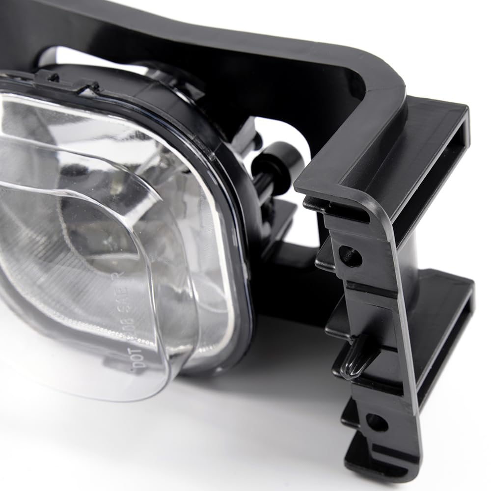 GRAND ORANGE Front Fog Light Lamp Assembly Left&Right Side w/bulbs H10 12V 42W Compatible with Ford F250 F350 F450 F550 Super Duty 2005-2007/ Ford Excursion 2005 Clear Lens - Image 3