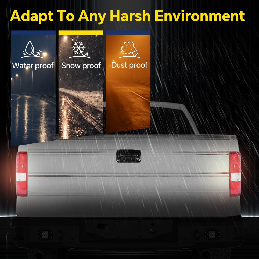 GRAND ORANGE Right Tail Light Assembly Rear Lights Lamp Compatible with Ford F150 2004 2005 2006 RH Passenger Side W/o Bulb - Image 5