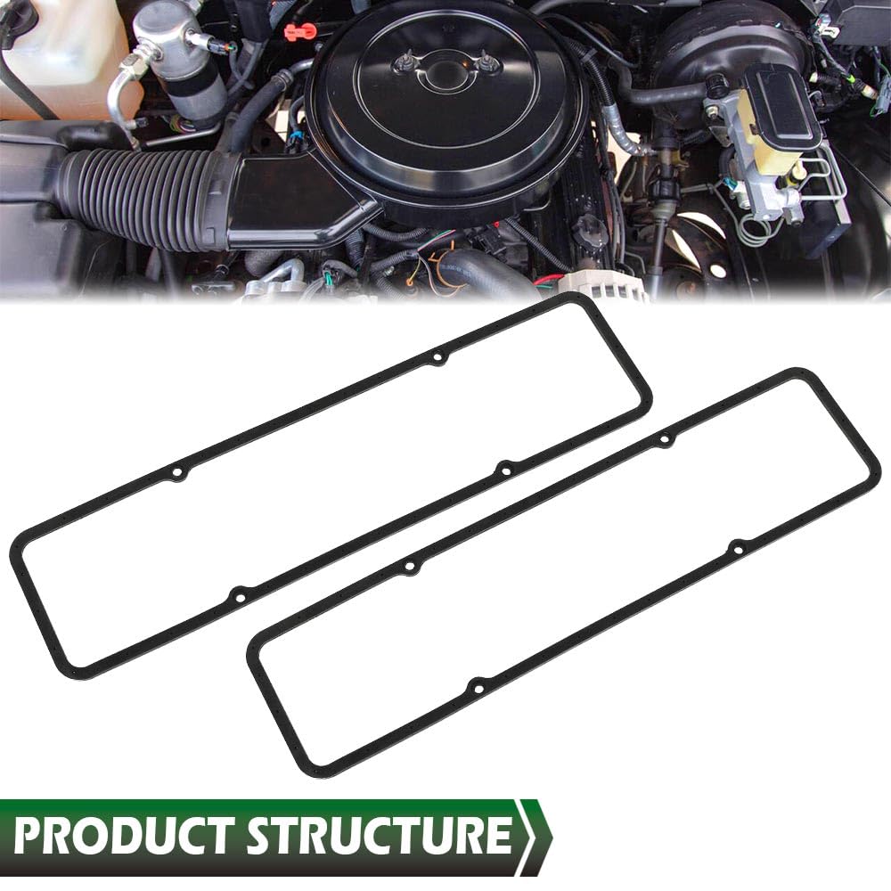 GRAND ORANGE Valve Cover Gaskets Compatible with SBC Chevy 305 327 350 383 400 Engines 7484BOX - Image 9