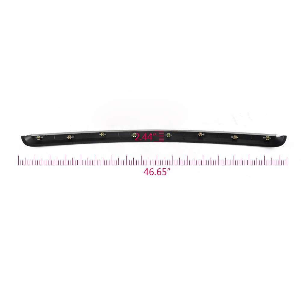Truck Hood Molding Trim Moulding Chrome Compatible wIith GMC Sierra 1500 2500HD 3500HD 2007-2013 GM1235109, 10385156 - Image 3